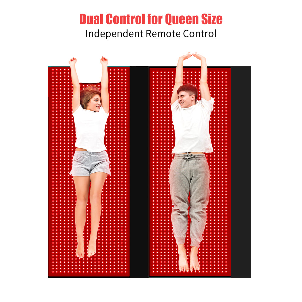 LOVTRAVEL New 2520pcs LED 660nm Red Light Therapy Mat Sleep Bag 850nm Near Infrared Light Therapy Mats Devices Large Pads for Full Whole Body Pain Relief