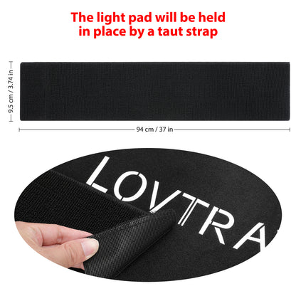 LOVTRAVEL 360pcs LED 660nm Red Light and 850nm Near Infrared Light Therapy Devices Mat Large Wearable Pads Wrap for Body Pain Relief