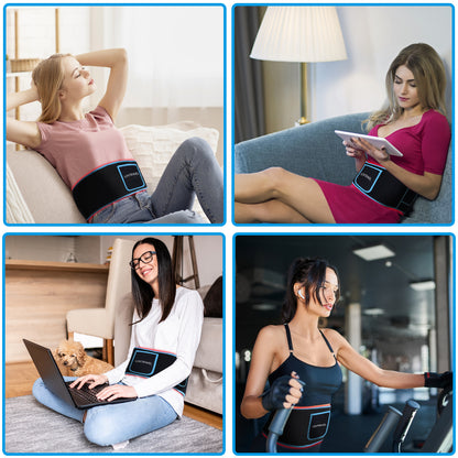 LOVTRAVEL 660nm LED Red Light Therapy Belt 850nm Near Infrared Light Therapy Devices Wearable Pads Lipo Wrap for Body Pain Relief
