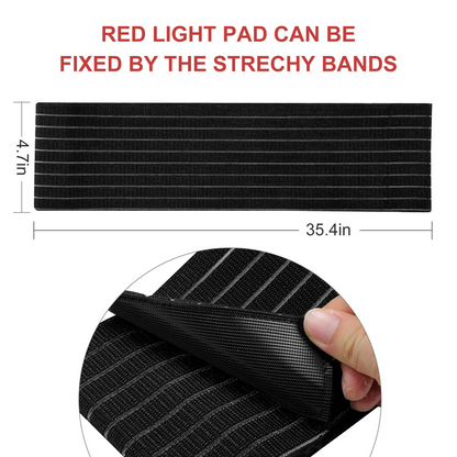 LOVTRAVEL25W 660nm LED Red Light and 850nm Near Infrared Light Therapy Devices Large Pads Wearable Wrap for Body Pain Relief